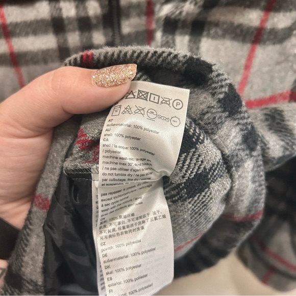 WESC Liam Plaid Fleece-Lined Full-Zip Shirt Jacket Unisex NWT - Picture 8 of 8